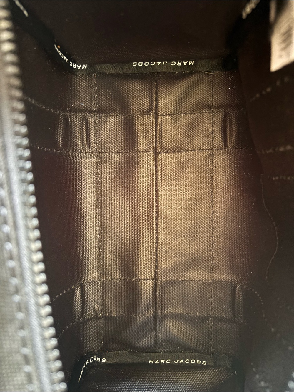 Marc Jacobs The Small Tote Bag Black Canvas Crossbody - Picture 6 of 6